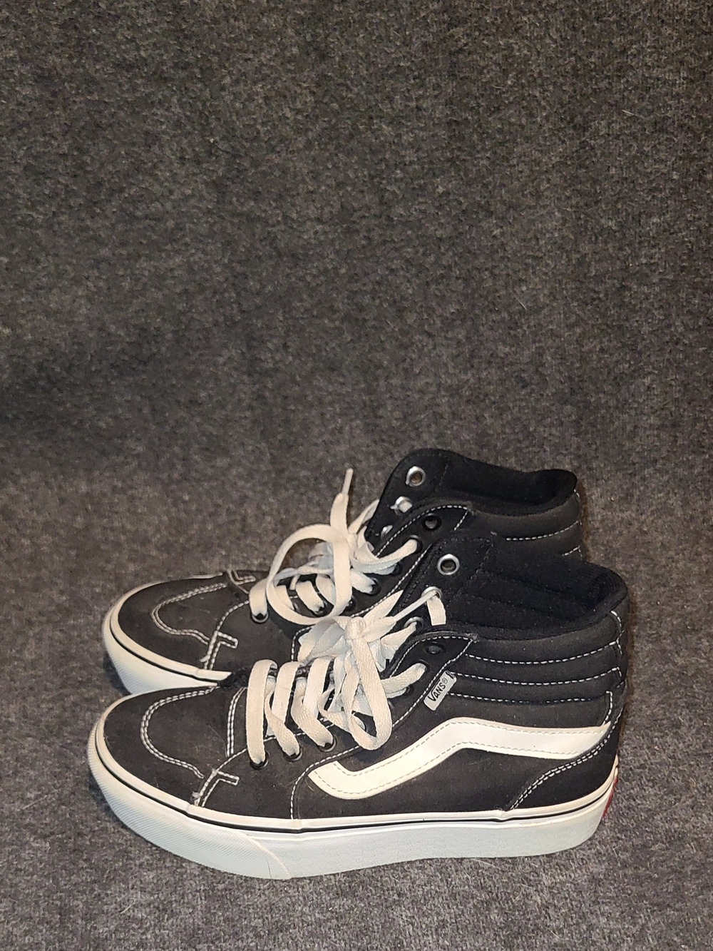 Vans Old Skool Women's Size 6 Sk8 Hi Top Sneakers Black Shoes Lace Up 721356